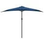 Sombrilla balcón semicircular palo aluminio azul 300x155x223 cm de vidaXL, Sombrillas - Ref: Foro24-312505, Precio: 51,29 €, ...