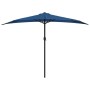 Sombrilla balcón semicircular palo aluminio azul 300x155x223 cm de vidaXL, Sombrillas - Ref: Foro24-312505, Precio: 65,41 €, ...