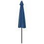 Sombrilla balcón semicircular palo aluminio azul 300x155x223 cm de vidaXL, Sombrillas - Ref: Foro24-312505, Precio: 65,41 €, ...