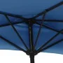 Sombrilla balcón semicircular palo aluminio azul 300x155x223 cm de vidaXL, Sombrillas - Ref: Foro24-312505, Precio: 51,29 €, ...