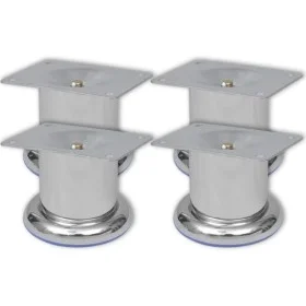 4 Patas Redondas para Sofá 60 mm (Color Cromo) de vidaXL, Soportes para sillas y sofás - Ref: Foro24-242157, Precio: 10,45 €,...