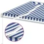 Toldo retráctil manual con LED azul y blanco 500x300 cm de vidaXL, Toldos - Ref: Foro24-3069581, Precio: 531,21 €, Descuento: %