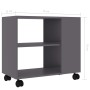 Mesa auxiliar de madera de ingeniería gris 70x35x55 cm de vidaXL, Mesas auxiliares - Ref: Foro24-802122, Precio: 35,13 €, Des...