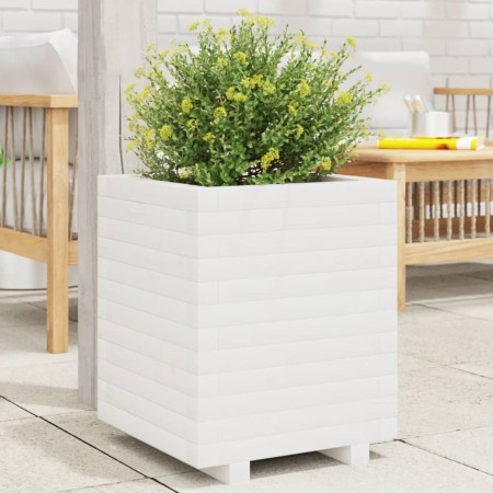 Jardinera madera maciza de pino blanco 40x40x49,5 cm de vidaXL, Maceteros y jardineras - Ref: Foro24-3282510, Precio: 112,06 ...