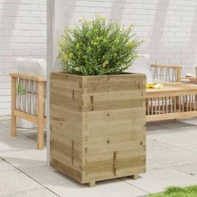 Jardinera madera de pino impregnada 50x50x72,5 cm de vidaXL, Maceteros y jardineras - Ref: Foro24-3282578, Precio: 167,00 €, ...