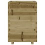 Jardinera madera de pino impregnada 50x50x72,5 cm de vidaXL, Maceteros y jardineras - Ref: Foro24-3282578, Precio: 171,47 €, ...