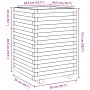 Jardinera madera de pino impregnada 50x50x72,5 cm de vidaXL, Maceteros y jardineras - Ref: Foro24-3282578, Precio: 171,47 €, ...