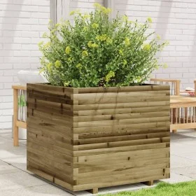 Jardinera de madera de pino impregnada 80x80x72 cm de vidaXL, Maceteros y jardineras - Ref: Foro24-3282628, Precio: 260,88 €,...