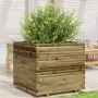 Jardinera de madera de pino impregnada 80x80x72 cm de vidaXL, Maceteros y jardineras - Ref: Foro24-3282628, Precio: 260,88 €,...