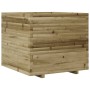 Jardinera de madera de pino impregnada 80x80x72 cm de vidaXL, Maceteros y jardineras - Ref: Foro24-3282628, Precio: 264,23 €,...