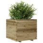 Jardinera de madera de pino impregnada 80x80x72 cm de vidaXL, Maceteros y jardineras - Ref: Foro24-3282628, Precio: 264,23 €,...