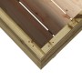 Jardinera de madera de pino impregnada 80x80x72 cm de vidaXL, Maceteros y jardineras - Ref: Foro24-3282628, Precio: 264,23 €,...