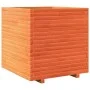 Jardinera madera maciza de pino marrón cera 70x70x72 cm de vidaXL, Maceteros y jardineras - Ref: Foro24-3282621, Precio: 254,...