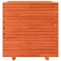 Jardinera madera maciza de pino marrón cera 70x70x72 cm de vidaXL, Maceteros y jardineras - Ref: Foro24-3282621, Precio: 257,...