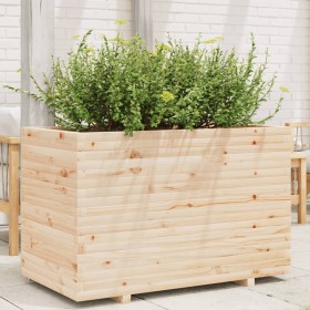 Jardinera de madera maciza de pino 110x60x72 cm de vidaXL, Maceteros y jardineras - Ref: Foro24-3282649, Precio: 262,51 €, De...