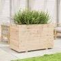 Jardinera de madera maciza de pino 110x60x72 cm de vidaXL, Maceteros y jardineras - Ref: Foro24-3282649, Precio: 259,02 €, De...