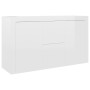 Aparador de madera de ingeniería gris brillante 120x36x69 cm de vidaXL, Aparadores - Ref: Foro24-801847, Precio: 138,90 €, De...