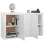 Aparador de madera de ingeniería gris brillante 120x36x69 cm de vidaXL, Aparadores - Ref: Foro24-801847, Precio: 137,13 €, De...
