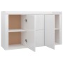 Aparador de madera de ingeniería gris brillante 120x36x69 cm de vidaXL, Aparadores - Ref: Foro24-801847, Precio: 138,90 €, De...