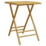 Mesa plegable de jardín de bambú 55x55x75 cm de vidaXL, Mesas de jardín - Ref: Foro24-365878, Precio: 64,60 €, Descuento: %
