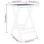 Mesa plegable de jardín de bambú 55x55x75 cm de vidaXL, Mesas de jardín - Ref: Foro24-365878, Precio: 64,02 €, Descuento: %