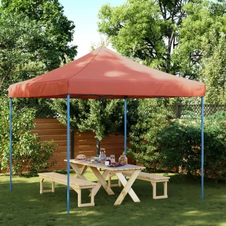 Tienda de fiesta plegable Pop-Up terracota 292x292x315 cm de vidaXL, Carpas y cenadores - Ref: Foro24-4004919, Precio: 111,19...