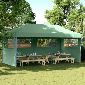 Tienda de fiesta plegable Pop-Up con 3 paredes laterales verde de vidaXL, Carpas y cenadores - Ref: Foro24-4004944, Precio: 1...