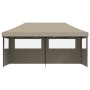 Tienda de fiesta plegable Pop-Up con 3 paredes laterales taupe de vidaXL, Carpas y cenadores - Ref: Foro24-4004946, Precio: 2...