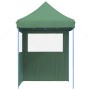 Tienda de fiesta plegable Pop-Up con 2 paredes laterales verde de vidaXL, Carpas y cenadores - Ref: Foro24-4004992, Precio: 1...