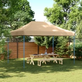 Tienda de fiesta plegable Pop-Up beige 410x279x315 cm de vidaXL, Carpas y cenadores - Ref: Foro24-4005007, Precio: 124,67 €, ...