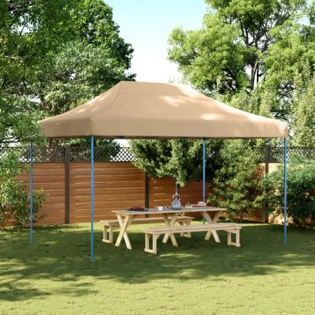 Tienda de fiesta plegable Pop-Up beige 410x279x315 cm de vidaXL, Carpas y cenadores - Ref: Foro24-4005007, Precio: 124,67 €, ...