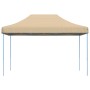 Tienda de fiesta plegable Pop-Up beige 410x279x315 cm de vidaXL, Carpas y cenadores - Ref: Foro24-4005007, Precio: 121,82 €, ...
