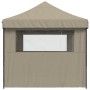 Tienda de fiesta plegable Pop-Up con 3 paredes laterales taupe de vidaXL, Carpas y cenadores - Ref: Foro24-4005018, Precio: 1...