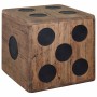 Caja de almacenamiento diseño de dado madera Mindi 40x40x40 cm en Baúles de almacenamiento | Comprar online en Foru.es