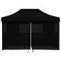 Tienda de fiesta plegable Pop-Up con 4 paredes laterales negra de vidaXL, Carpas y cenadores - Ref: Foro24-4005030, Precio: 2...