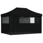Tienda de fiesta plegable Pop-Up con 4 paredes laterales negra de vidaXL, Carpas y cenadores - Ref: Foro24-4005030, Precio: 2...