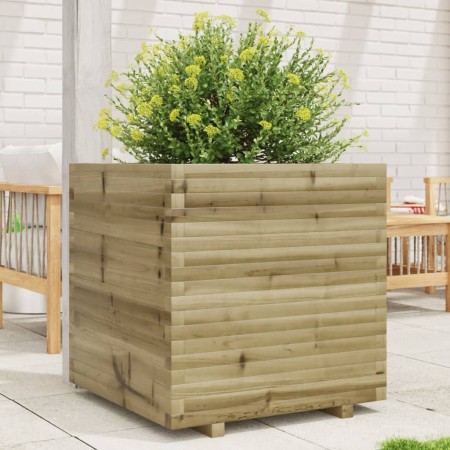 Jardinera de madera de pino impregnada 70x70x72 cm de vidaXL, Maceteros y jardineras - Ref: Foro24-3282623, Precio: 231,05 €,...