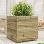 Jardinera de madera de pino impregnada 70x70x72 cm de vidaXL, Maceteros y jardineras - Ref: Foro24-3282623, Precio: 228,11 €,...