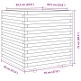 Jardinera de madera de pino impregnada 70x70x72 cm de vidaXL, Maceteros y jardineras - Ref: Foro24-3282623, Precio: 231,05 €,...
