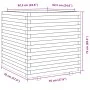 Jardinera de madera de pino impregnada 70x70x72 cm de vidaXL, Maceteros y jardineras - Ref: Foro24-3282623, Precio: 228,11 €,...