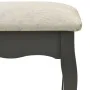 Juego de tocador y taburete madera paulownia gris 50x59x136 cm de vidaXL, Tocadores para dormitorios - Ref: Foro24-289313, Pr...
