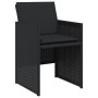 Set comedor de jardín con cojines 13 pzas ratán sintético negro de vidaXL, Conjuntos de jardín - Ref: Foro24-3277806, Precio:...