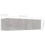 Mueble para TV madera contrachapada gris hormigón 120x30x30 cm de vidaXL, Muebles TV - Ref: Foro24-801494, Precio: 55,95 €, D...