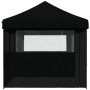 Tienda de fiesta plegable Pop-Up con 3 paredes laterales negra de vidaXL, Carpas y cenadores - Ref: Foro24-4004950, Precio: 2...