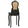 Juego de tocador y taburete madera paulownia negro 50x59x136 cm de vidaXL, Tocadores para dormitorios - Ref: Foro24-289312, P...