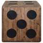 Caja de almacenamiento diseño de dado madera Mindi 40x40x40 cm en Baúles de almacenamiento | Comprar online en Foru.es