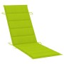 Tumbona de jardín con mesa y cojín madera maciza de acacia de vidaXL, Tumbonas - Ref: Foro24-3061598, Precio: 199,29 €, Descu...