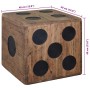 Caja de almacenamiento diseño de dado madera Mindi 40x40x40 cm en Baúles de almacenamiento | Comprar online en Foru.es