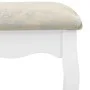 Dressing table set with white paulownia wood and stool, measuring 100x40x146cm. by vidaXL, Bedroom Dressers - Ref: Foro24-289...