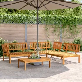Garden pallet sofa set 4 pieces solid acacia wood by vidaXL, Outdoor sofas - Ref: Foro24-3209436, Price: 472,17 €, Discount: %